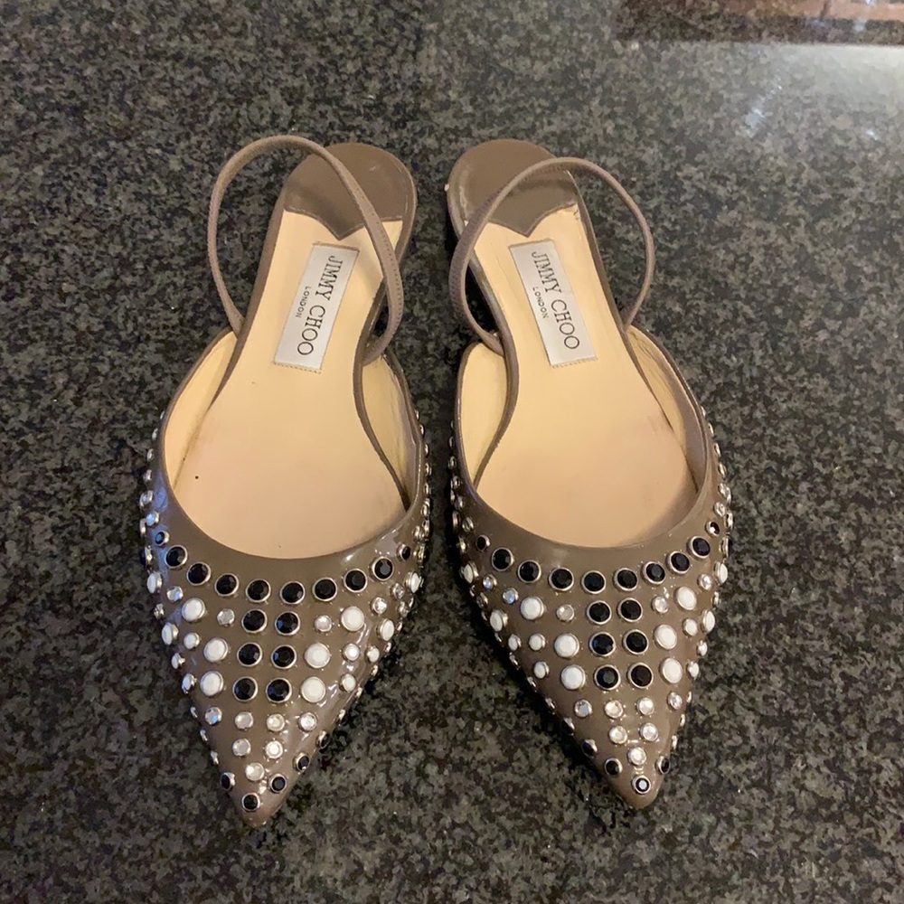 Jimmy Choo gorgeous stones flats .